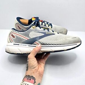 Brooks | Ghost 14 teal gray sporty low-top running sneakers | MENS 11.5